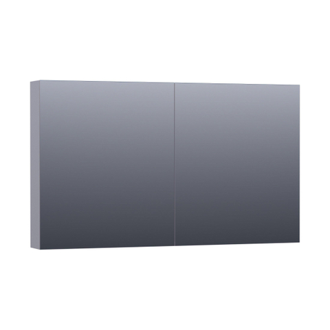 BRAUER Impress Deluxe spiegelkast – 119x70x15 cm – directe LED – Grijs mat SW371760