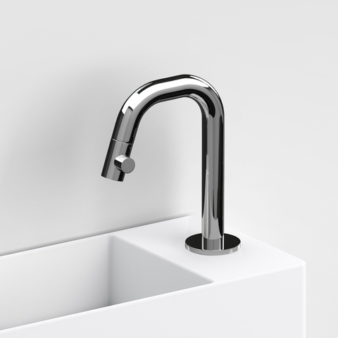 Clou Kaldur robinets chrome robinet de fontaine 4.5x15.9cm bec court droit SW106871