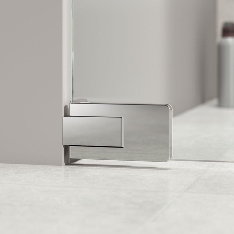 Sealskin Pure porte de douche - 90x200cm - pour paroi latérale - porte pivotante - argent brillant SW1079875