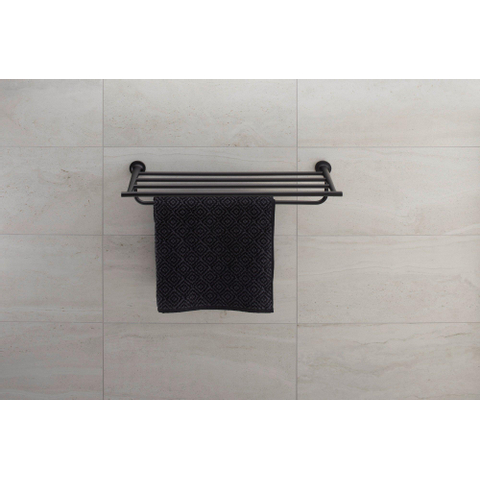 Duravit Starck T Handdoekhouder - 4 rijen - 61cm - mat zwart SW297093