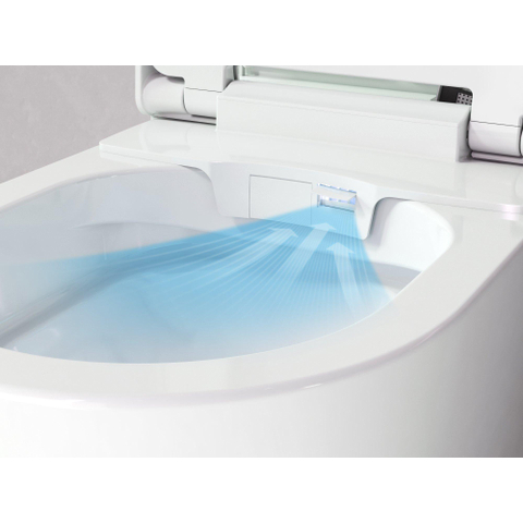QeramiQ Luma douche-wc – verwarmde zitting & föhn – glans wit SW1247816