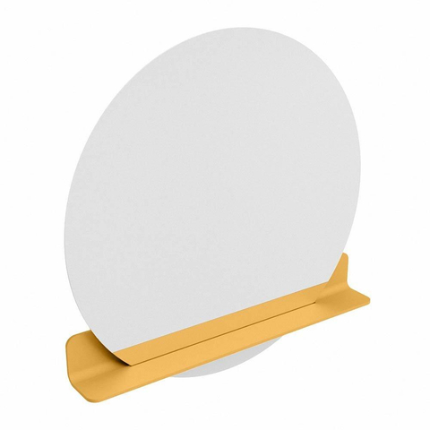 Mondiaz SPOT miroir – Ø 90 cm – avec tablette – Ocher (jaune) SW1235565