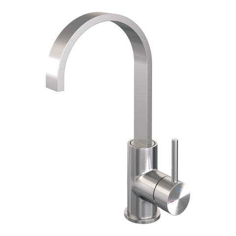 Brauer Brushed Edition Robinet lavabo bec rotatif avec poignée type S3 ColdStart Nickel brossé SW374375