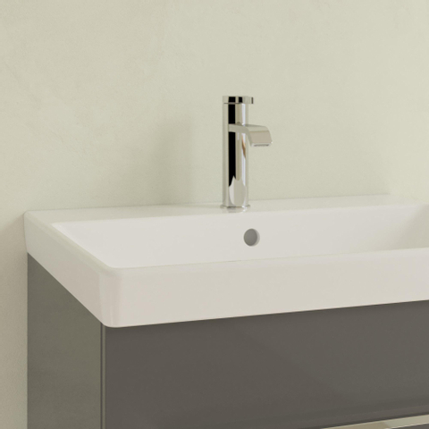 Villeroy & Boch Avento meubelwastafel - 60x47cm - 1 kraangat - met overloop - White Alpine (glans wit) SW59863