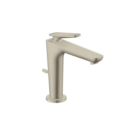 Hansgrohe Axor Citterio C 1-gats wastafelkraan 125 coolstart m. pop-up trekwastevoorsprong 13.5cm - brushed nickel SW1152183