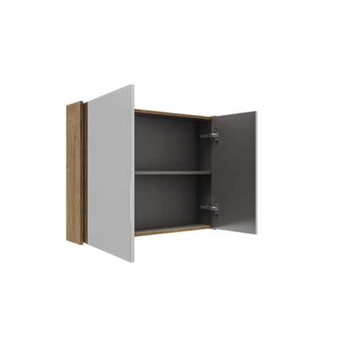 Saniclass Holz Frame spiegelkast – 80x63x16 cm – Eiken natural SW1470580
