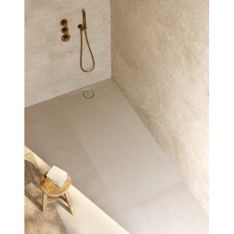 Riho Nuvia Douchevloer - 180x80cm - antibacterieel - purite - pebble grey SW1585130