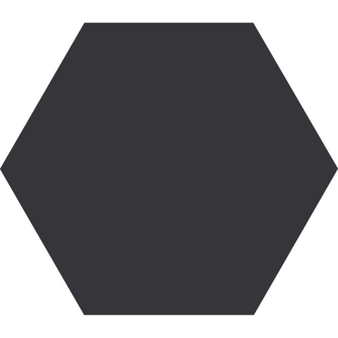 Terravito Bereno carrelage sol et mur - 15x17cm - 9mm - hexagonal - R9 - black mat (noir) SW476707