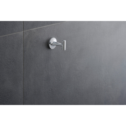 Duravit Starck T Handdoekhaak - rond - hoogglans chroom SW297078