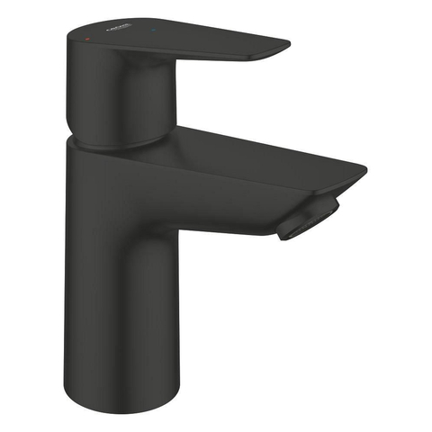 GROHE Start Edge 2020 wastafelkraan - s-size - met push-open waste - mat zwart SW1522142
