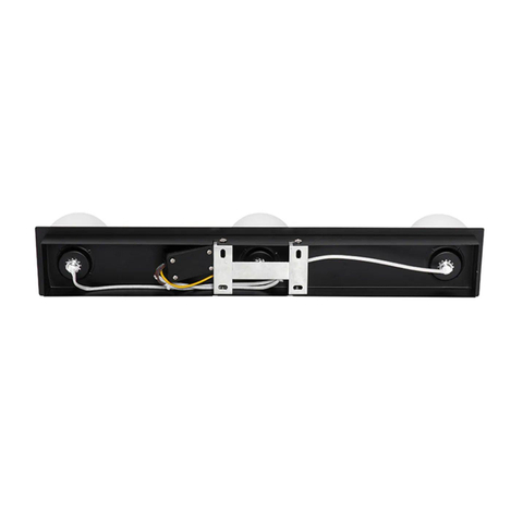QAZQA Cederic Moderne wandlamp zwart 48 cm IP44 3 lichts SW1187222