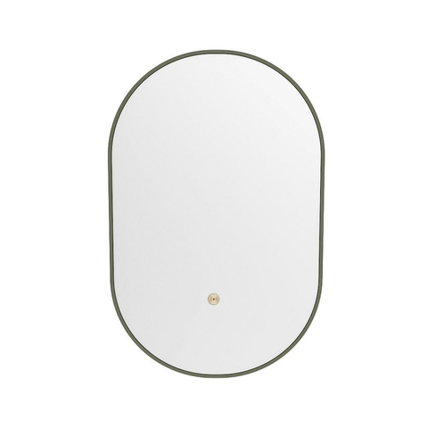 Mondiaz GLOW miroir – ovale – 45 x 90 cm – LED indirecte tout autour – capteur de mouvement – Army (vert) SW1105162