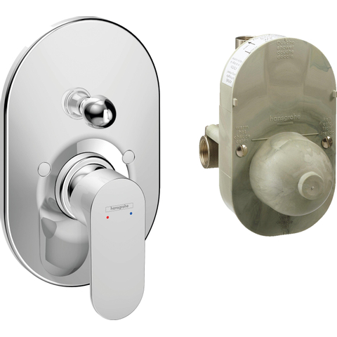 Hansgrohe Rebris s Eengreeps - inbouw badmengkraan set - hoogglans chroom SW803141