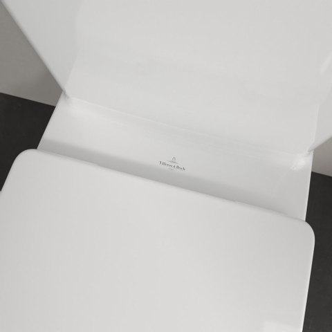 Villeroy & Boch O.novo Cuvette WC à poser à fond creux avec connexion derrière céramique Blanc 0124123