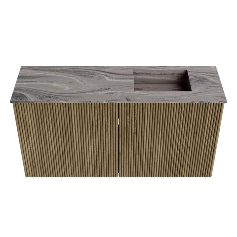 Mondiaz JOYA-DLUX 80cm toiletmeubel - kleur Dusk - Wastafel FAYE positie Rechts Zonder kraangat kleur Sombra. SW1426138