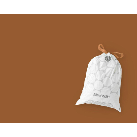 Brabantia PerfectFit Poubelle sac à déchets avec fermeture par ruban adhésif code X, 10-12 litres, 10 pièces/rouleau SW767534