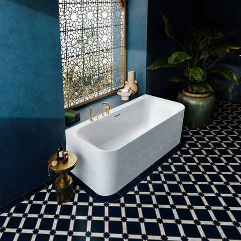 Villeroy & Boch Loop & Friends half - vrijstaand bad - 180x80cm Acryl - glans wit SW762352