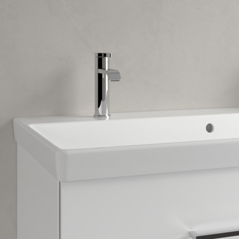 Villeroy & Boch Avento meubelwastafel - 100x47cm - 2 kraangaten - met overloop CeramicPlus - White Alpine (glans wit) SW59851