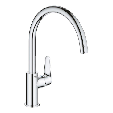 GROHE BauCurve Mitigeur de cuisine - haut - bec orientable - chrome SW225316
