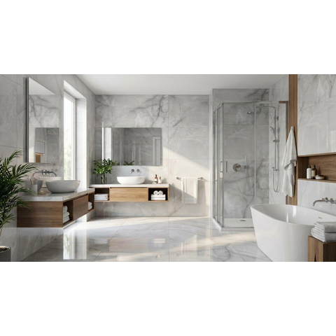Terravito Alreno Carrelage mural et de sol en céramique - 60x120cm - 10.5mm - Pearl SW1440415