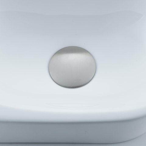 QeramiQ Fuente pack lave-mains – 40 x 21,5 x 12 cm – céramique blanc brillant – perçage à gauche – robinet inox brossé SW1232808