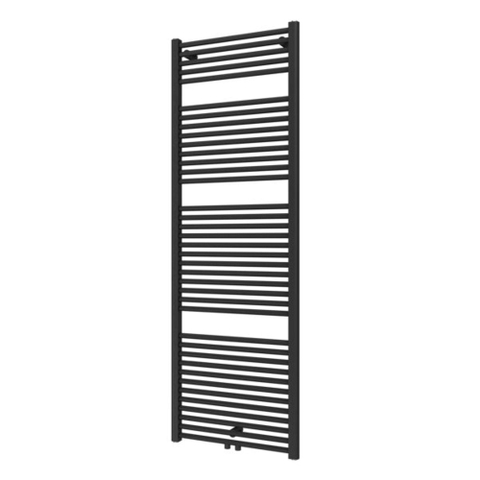 Plieger Palmyra designradiator horizontaal middenaansluiting 1775x600mm 1019W zwart grafiet (black graphite) SHOWROOMMODEL SHOW25874