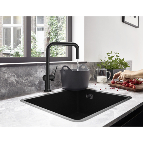 Hansgrohe Talis m54 Eengreeps keukenmengkraan U - 220 - mat zwart SW528919