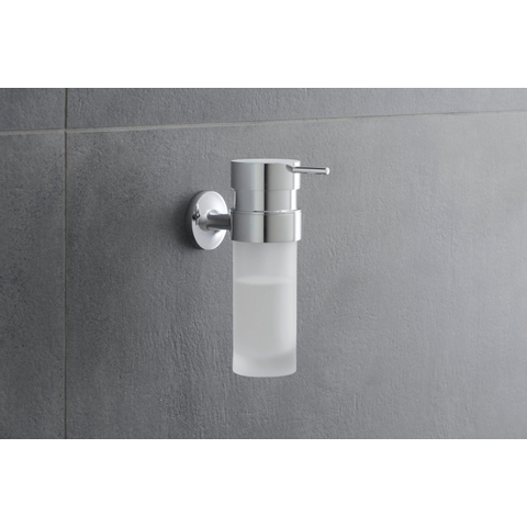Duravit Starck T Zeepdispenser - 17.6x6cm - matglas - hoogglans chroom SW297107