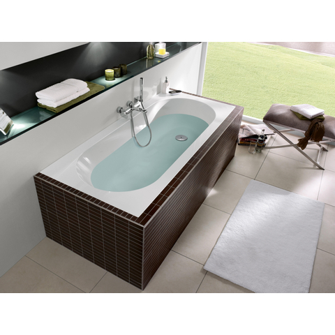 Villeroy et Boch Oberon Baignoire 170x75x45cm quaryl rectangulaire avec pieds Blanc 0944912