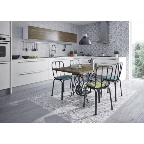 Terravito Belvico Decor carreau mural et de sol - 20x20cm - 8.5mm - Carré - Gris mat SW203625
