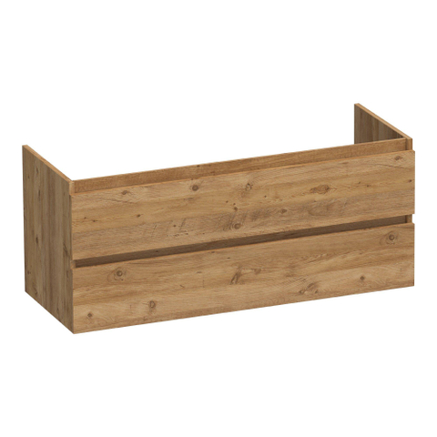 BRAUER Joy meuble sous-lavabo 120 2 tiroirs softclose - sans poignées - 2 découpes pour siphon - Chateau SW1201078