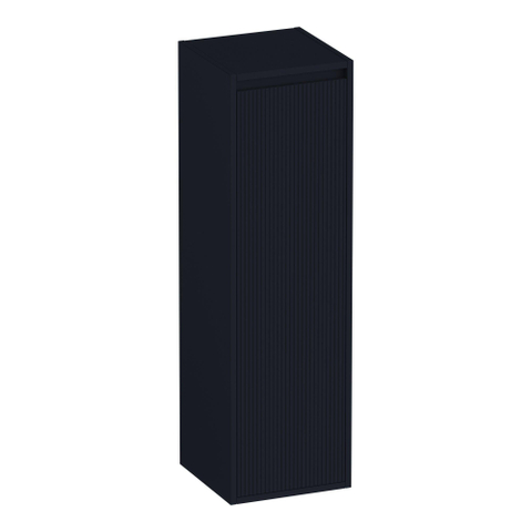 BRAUER Adore Wavy armoire haute 120 avec 1 porte sans poignée ouvrant vers la droite mat noir SW1208843
