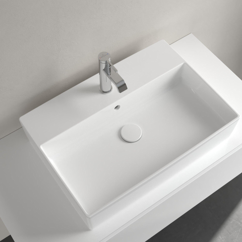 Villeroy & Boch Memento 2.0 Vasque à poser - 60x42x14cm - trop-plein - blanc brillant SW479753