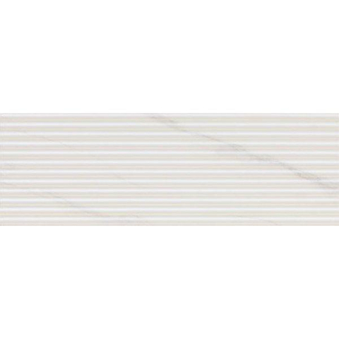 ÉCHANTILLON Ceralto Elvano Polished Carreau décoratif 30x90cm 10.5mm rectifié pâte blanche Blanco SW976484
