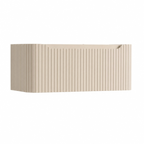 H&R Badmeubelen Juice Meuble sous lavabo - 100x45x40cm - coins arrondis - 1 tiroir - poignée intégrée - Merino SW1489108