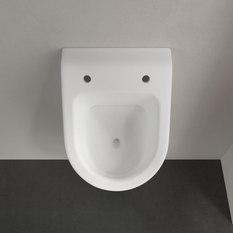 Villeroy & Boch Subway Urinoir - 28.5x53.5x31.5cm - zonder deksel CeramicPlus - Stone White (mat wit) SW209615