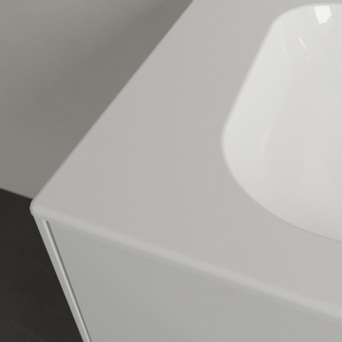 Villeroy & Boch finion meubelwastafel - 80x50cm - zonder kraangat - zonder overloop CeramicPlus - White Alpine (glans wit) SW209387