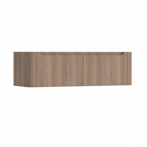 H&R meubles de salle de bains Juice meuble sous vasque - 140x45x40cm - coins arrondis - 2 tiroirs - poignée intégrée - charleston SW867583