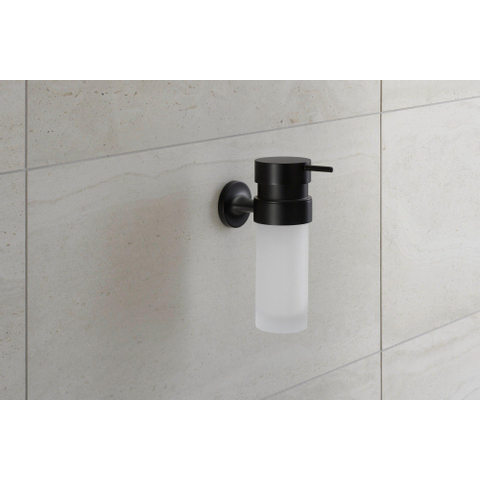 Duravit Starck T Zeepdispenser - 17.6x6cm - matglas - mat zwart SW297098