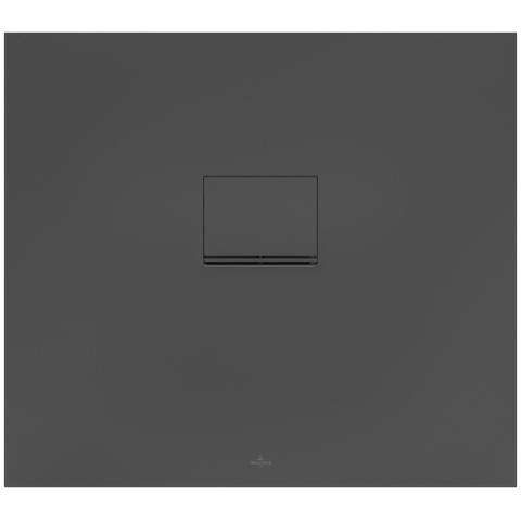 Villeroy & Boch Squaro infinity douchebak - 90x80x4cm - Anthracite (grijs) SW29373