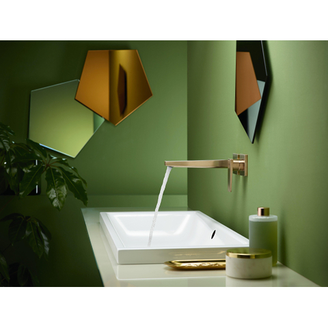 Hansgrohe Metropol 1 greeps wastafelkraan - afbouwdeel - met voorsprong 225 mm en afvoerplug - geborsteld brons SW358689