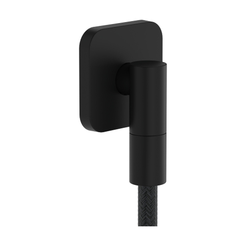 Hansgrohe FixFit Fine Q wandaansluitbocht - mat zwart SW1388759