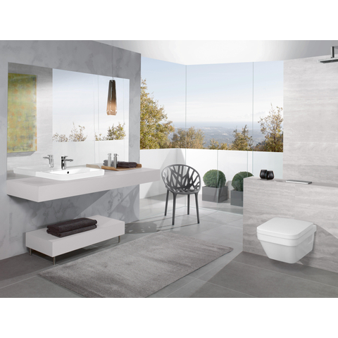 Villeroy & Boch Architectura Omnia Architectura wandcloset - diepspoel DirectFlush hoekig - 37x53cm - White Alpine (glans wit) 1025077