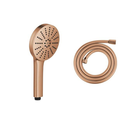 Grohe Silverflex Handdoucheset - 175cm doucheslang - glad - ronde handdouche - warm sunset (koper) SW1577130