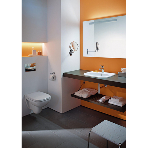 Duravit D-code Opbouwwastafel - 54x43.5cm - met 1 kraangat - met overloop - wit 0315112