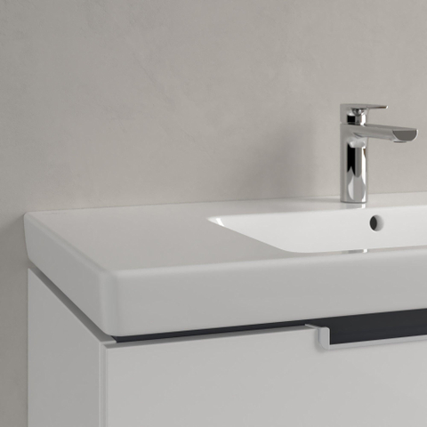 Villeroy & Boch Subway 2.0 meubelwastafel - 100x47cm - 1 kraangat - met overloop - White Alpine (glans wit) 1024058