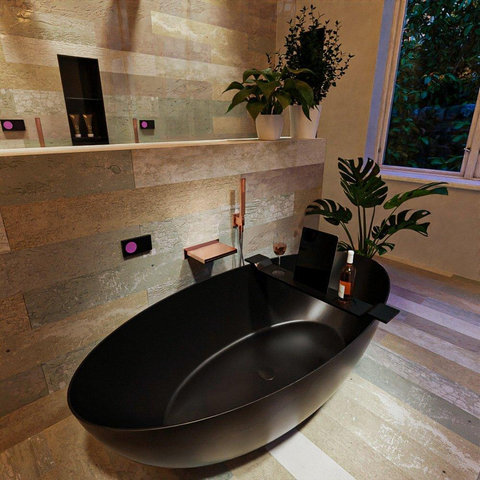MONDIAZ FLOAT Baignoire îlot - 170x80cm - Urban SW491510
