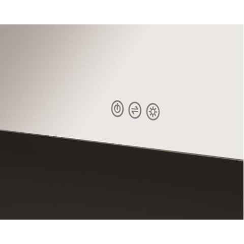 Crosswater Glide II Spiegel - 50x3.5x80cm - dimbaar - LED - aluminium (zilver) SW487227