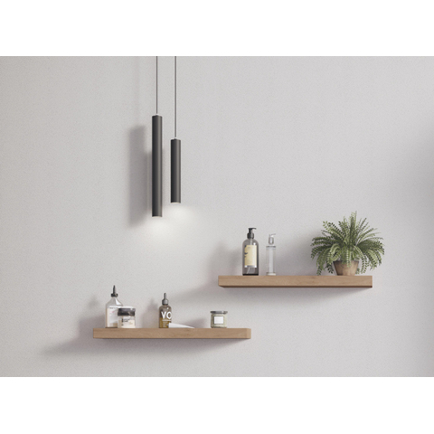 Looox Light collection hanglamp - 25&40cm - set van 2 - led - zwart mat SW73178