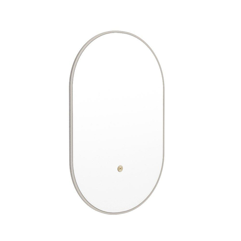 Mondiaz GLOW spiegel – ovaal – 45x90 cm – indirecte LED rondom – bewegingssensor – Linen (offwhite) SW1105168